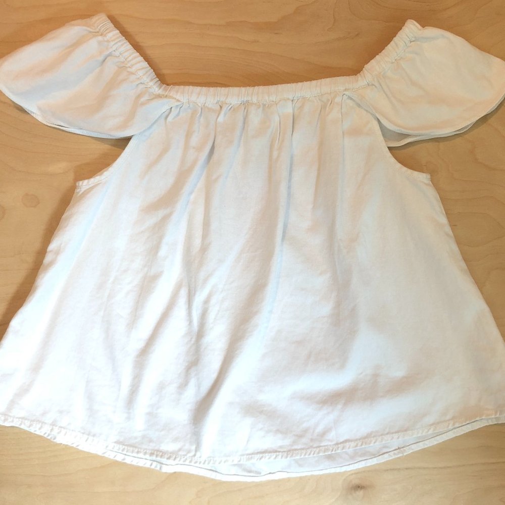 White shirts with unique sleeves